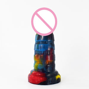 Dildo de Silicona Grande y Colorido para Mujeres, Resistente al Agua, Juguete Erótico para Parejas, Masajes y Masturbación - Product Image 4