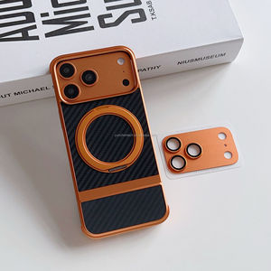 Funda de Lujo para Teléfono con Anillo Magnético Giratorio 360°, Antigolpes, de Metal <span class=keywords><strong>y</strong></span> <span class=keywords><strong>Fibra</strong></span> de Carbono para iPhone 17 Pro Max, para Hombre <span class=keywords><strong>y</strong></span> Mujer - Product Image 6