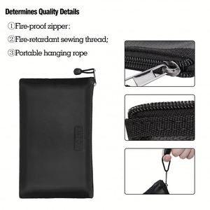 CUSTOM Custom Logo Waterproof Fireproof Organizer Safe Storage Pouch for Important <b>Documents</b> Papers Valuables Filing Product - Product Image 2