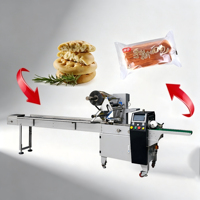 Machine d'emballage Flow Pack : Machine d'emballage horizontale pour l'emballage de pain déchiqueté à la main