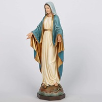 Statue religieuse de la Vierge Marie, sculpture classique en polyrésine, Notre-Dame de Grâce, pour usage dévotionnel catholique, objets religieux.