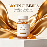 Gummies à la biotine en marque privée, OEM ODM en gros, formule et emballage personnalisés, fabricant de compléments alimentaires en gummies pour adultes