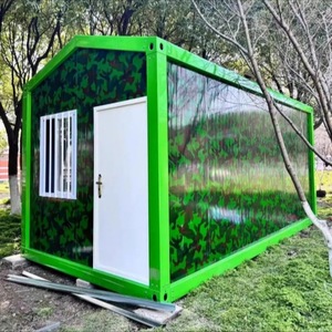 <span class=keywords><strong>Casa</strong></span> Contenedor Prefabricada Ecológica de 20 pies/40 pies con Techo Inclinado, <span class=keywords><strong>Casa</strong></span> Modular Desmontable de Acero Ligero para Uso Temporal en Exteriores - Product Image 6