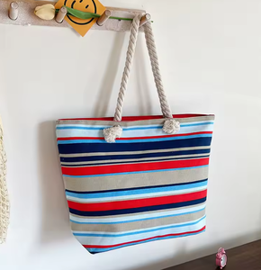 Bolsa de Playa de Verano para Mujer al por Mayor, Bolsa de Lona Ecológica para Mujer, Bolsa de Mano - Product Image 2