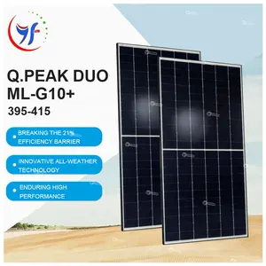 Qcells 피크 듀오 Blk G10 Hanwah 400 와트 Q 셀 태양 광 패널 Qpeak L G6 410 Wp 구매 전원 패널 수입 Mlg10 400 W 24V 잉여