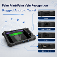 Tablet Resistente IP65 con Android 13 GMS, Pantalla de 8 Pulgadas, 8000 mAh, NFC, RFID, 4G, Wi-Fi, BT5.0, Reconocimiento Facial/Venoso de la Palma, Nuevo MTK, APK Personalizado