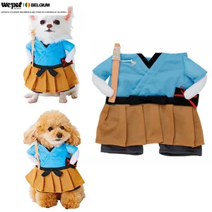 Pet Funny Cat Dog Costume Uniform Suit Cat Costume Puppy Dressing Up Suit Party Clothing Halloween Party Cat Cosplay Clothes