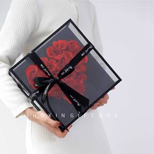 Tc Hoge Transparantie Acryl Hart Doos Voor Bloemen Basisdoos Rozen Tas Bruiloft Decoratie Valentijnsdag Bloem Geschenkdoos - Product Image 3