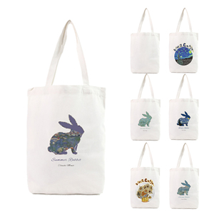 Gahumi Custom <b>Folding</b> Cotton Canvas Shopping <b>Bag</b> Color-Printed Cartoon Pattern with Creative Logo - Product Image 1
