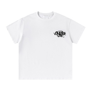 T-<span class=keywords><strong>shirt</strong></span> unisexe en coton pur SYNA WORLD, style américain, imprimé lettres hip-hop, col rond, manches courtes, respirant, coupe ample - Product Image 6