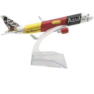 16Cm Azul Airbus A320 Neo Vliegtuig Model Diecast Legering Vliegtuig Speelgoed