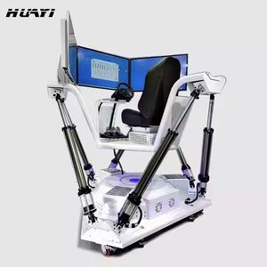 Indoor 3 Screens 6 DOF Motion Platform Virtual Reality Simulator Racing Car Game <b>Machine</b> Metal <b>Amusement</b> Educational Shopping - Product Image 3