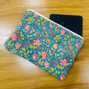High Quality Handmade Modern Floral Quilted <b>Laptop</b> Sleeves Soft iPad Pro Case with Handle Women's Daily Travel <b>Bag</b> Gift - Product Image 1