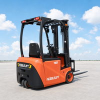 Forklift NOBLELIFT Operasi Senyap 1,5 Ton Baterai Kustom 48V/240AH Tinggi Standar 3m Forklift Elektrik Counterbalance 4 Roda