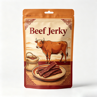 Sachets refermables à fermeture éclair personnalisés avec impression en héliogravure, anti-odeur, 3,5 g, 7 g, emballages alimentaires de qualité alimentaire, sachets pour viande