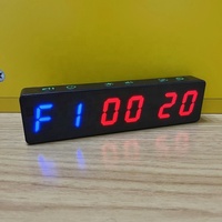 Stopwatch LED Bertenaga Baterai Magnetis Jam Dinding Digital Interval Mini Timer Gym