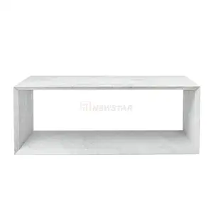 Custom Made Moderne Home Decor Steen Natuurlijke Vierkante Kubus Marmer Plint Marmeren Salontafel