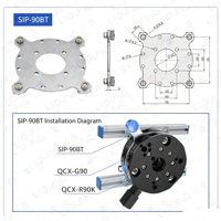 Changeur d'outils rapide pour robot QCX-90, 15 kg, changeur d'outils automatique avec module de signalisation pour bras robotique
