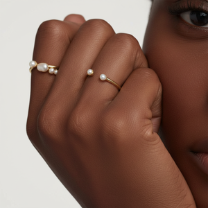 Bague ouverte avec diamant taille émeraude cultivé en laboratoire, or jaune et blanc, bijoux fins, clarté VS, pierres précieuses certifiées IGI - Product Image 1