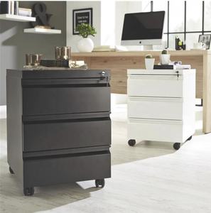 Archivador Metálico Móvil con Ruedas y 3 Cajones, con Cerradura, para Oficina Moderna, en Oferta - Product Image 3