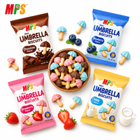 Biscuits au chocolat au lait en forme de parapluie, délicieux, personnalisés avec votre marque privée