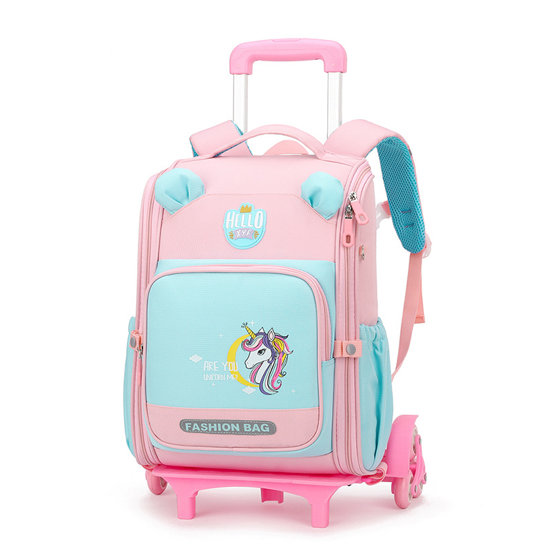 Sac rose avec 6 roues