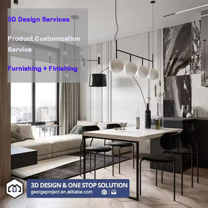 פרויקט וילה צרפתית פינת פאר זכוכית מטבח תצוגה ארונות תצוגה מוכנים להרכיב קושים מודרני - Product Image 1