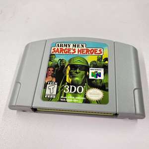 Cartouche de jeu AR MY MEN SARGES HEROS Version US NTSC en plastique pour console 64 - Product Image 4