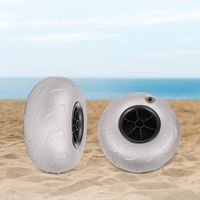 Roue de chariot de plage en PVC de 9 pouces Offre Spéciale Nouveau roulement à billes Industries de détail Chariot de pêche pour l'utilisation du canal