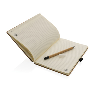 Libreta de Negocios con Cubierta de Bambú A5 Ecológica y Personalizable con Logotipo Promocional, Bloc de Notas para Uso en Oficina, Minutas de Reuniones - Product Image 2