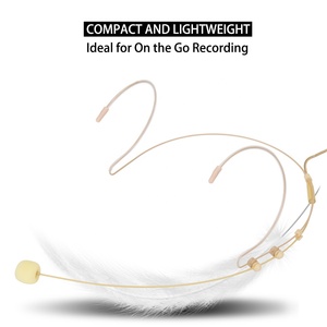Microphone double à fixation sur <span class=keywords><strong>la</strong></span> tête - Léger, prise femelle 3,5 mm compatible avec le système sans fil Sennheiser - Product Image 6