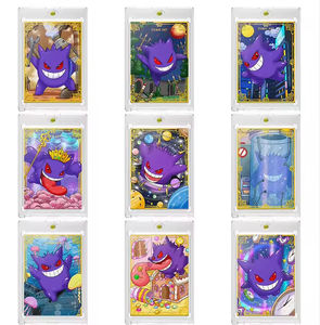 Nouvelles cartes métalliques carrées d'art de bande dessinée Pokémon, collection limitée rare <span class=keywords><strong>Pikachu</strong></span> Gengar Eevee, jouets pour enfants, cadeaux - Product Image 6