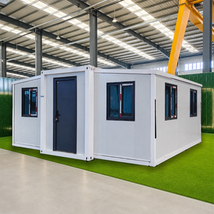 Maison portable extensible avec structure en acier galvanisé, murs <span class=keywords><strong>sandwich</strong></span> isolés et imperméables, cabane résidentielle à économie d'énergie - Product Image 1