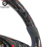 Volant personnalisé pour BMW E46 E53 E36 E39 E81 E87 E91 E92 330ci 325i M3 en cuir, fibre de carbone forgée, accessoires de voiture sport