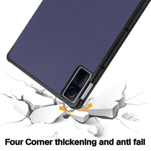 Funda magnética delgada de cuero PU para xiaomi <span class=keywords><strong>Redmi</strong></span> <span class=keywords><strong>Pad</strong></span>, 10,6 pulgadas, 2022, tableta, soporte ultrafino de tres pliegues - Product Image 4