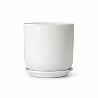 Vente en gros de pots de fleurs blancs simples pour plantes succulentes, décoration intérieure et extérieure, pots de jardin, moules pour pots de fleurs