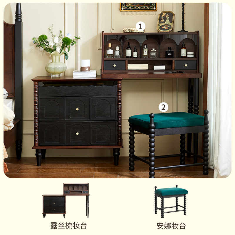 Ruth's dressing table and stool