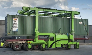 Chariot à portique à roues personnalisé avec entraînement par moteur ou hydraulique, <span class=keywords><strong>grue</strong></span> à conteneurs à pneus, 30t, 40 tonnes, 60 tonnes, 80 tonnes - Product Image 5