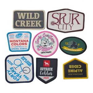 Écusson tissé en gros pour vêtements avec logo de marque personnalisé, échantillon gratuit, design écologique pour chapeaux - Product Image 1