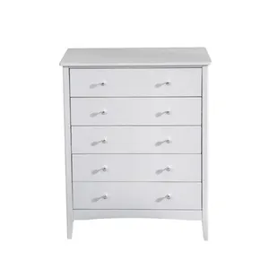 custom white wooden cabinet 5 drawer chest of drawer wooden storage cabinet cupboard dressers 5 drawers bedroom furniture