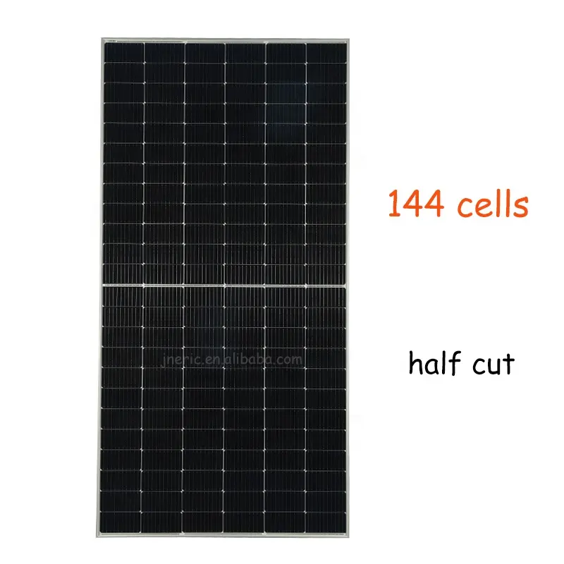 Monocrystalline fotovoltaik paneller 440W 450W Panel güneş tam siyah