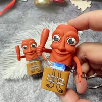 Jouets parlants italiens les plus vendus : Porte-clés Tungtungtungsahur et Tralalo Shark en plastique