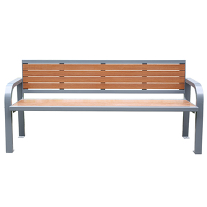 Mobilier d'extérieur Banc de loisirs moderne en bois long Banc en bois dur pour parc public Banc en bois pour sièges d'extérieur Banc pour jardin et patio - Product Image 2