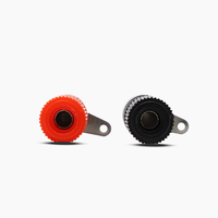 Nickelé 4mm Jack Socket Femelle Binding Banana Plugs Terminal Post Adaptateurs Connecteur Écrou Borniers