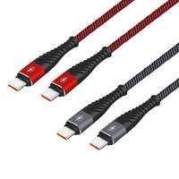 Câble de charge rapide 3A Type C, fil de cuivre, nylon tressé, transfert de données USB 3.0, synchronisation 480 Mbps pour ordinateur, téléphone portable, Android