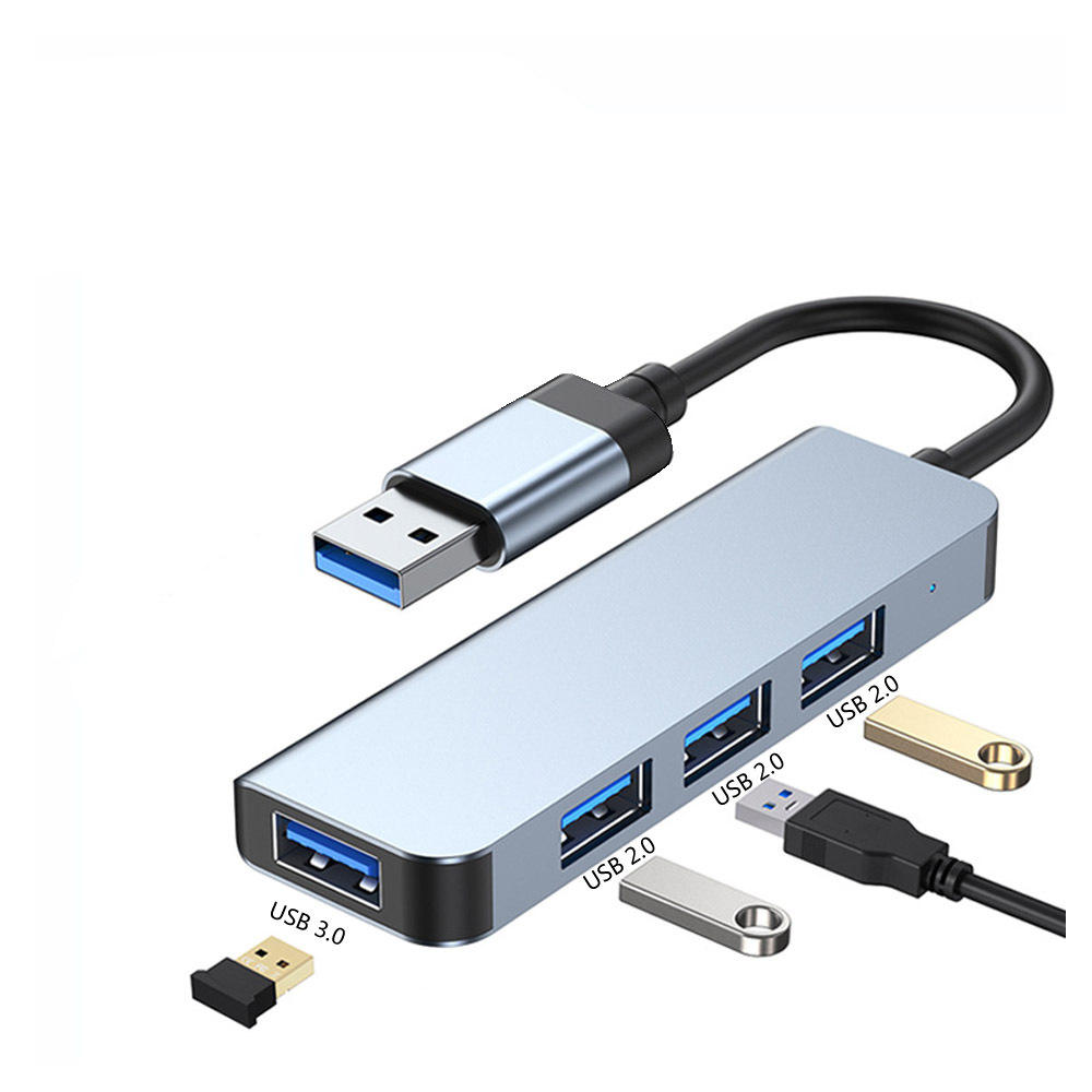 USB 3,0 a 1 * USB3.0 + 3 * USB2.0 Gris