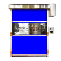 Porte à enroulement rapide en PVC imperméable industrielle à fonctionnement stable pour entrée, sur mesure