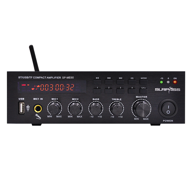 ME130 Reliable 130W Public Address Mixer Amplifier Using for Home Theater
