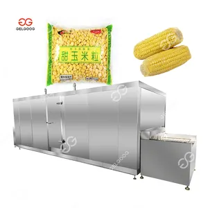 상업용 빠른 냉동 신선한 과일 스틱 기계 달콤한 옥수수 바나나 냉동 야채 만들기 기계