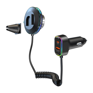 48W điều khiển bằng giọng nói ánh sáng màu xe sạc rảnh tay <span class=keywords><strong>Bluetooth</strong></span> xe <span class=keywords><strong>Kit</strong></span> MP3 máy nghe nhạc xe FM Transmitter không dây FM modulator BC96 - Product Image 5